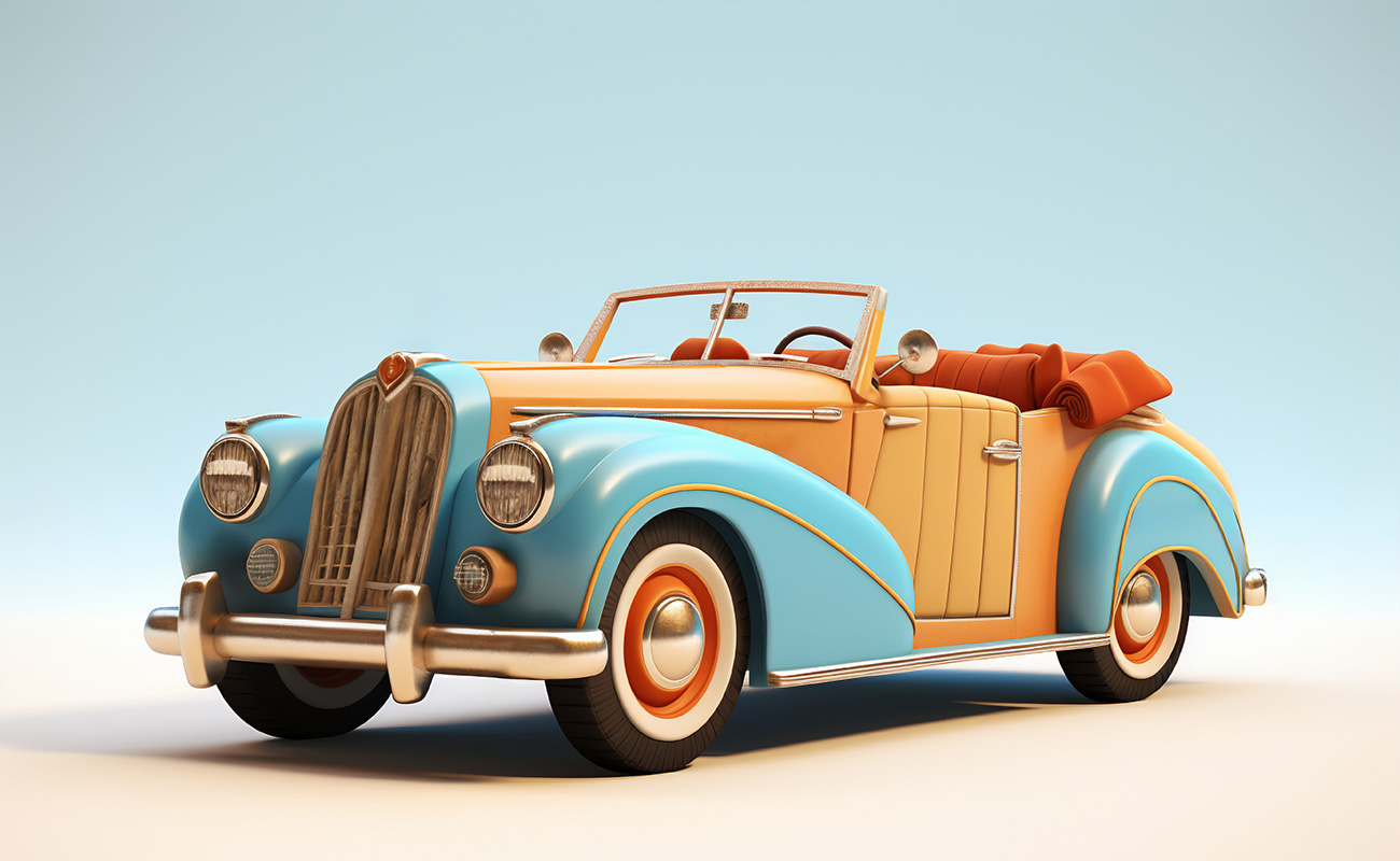 view 3d car model 1