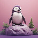 view 3d penguin bird 1